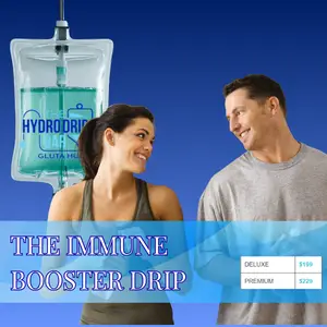 Immune Booster IV drip therapy with vitamin C, glutathione, and hydration for immune support and recovery
