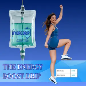 Energy Boost IV drip with B vitamins, amino acids, hydration, and antioxidants for fatigue and wellness