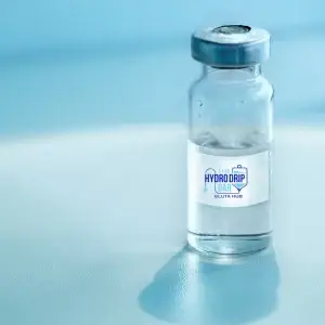 NAD+ therapy vial at The Hydro Drip Bar for energy support, cellular recovery, metabolism, and healthy aging