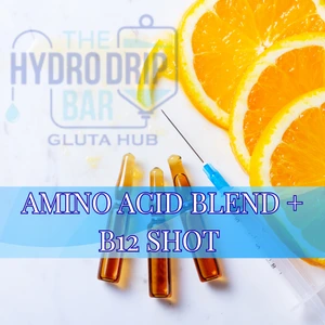 Amino Acid Blend plus Vitamin B12 Shot supporting energy, metabolism, and wellness.